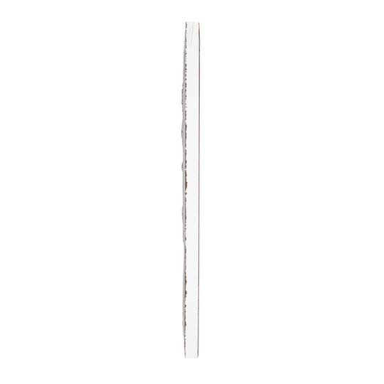 Hello Honey® White Botanical Square Embossed Metal Wall Décor